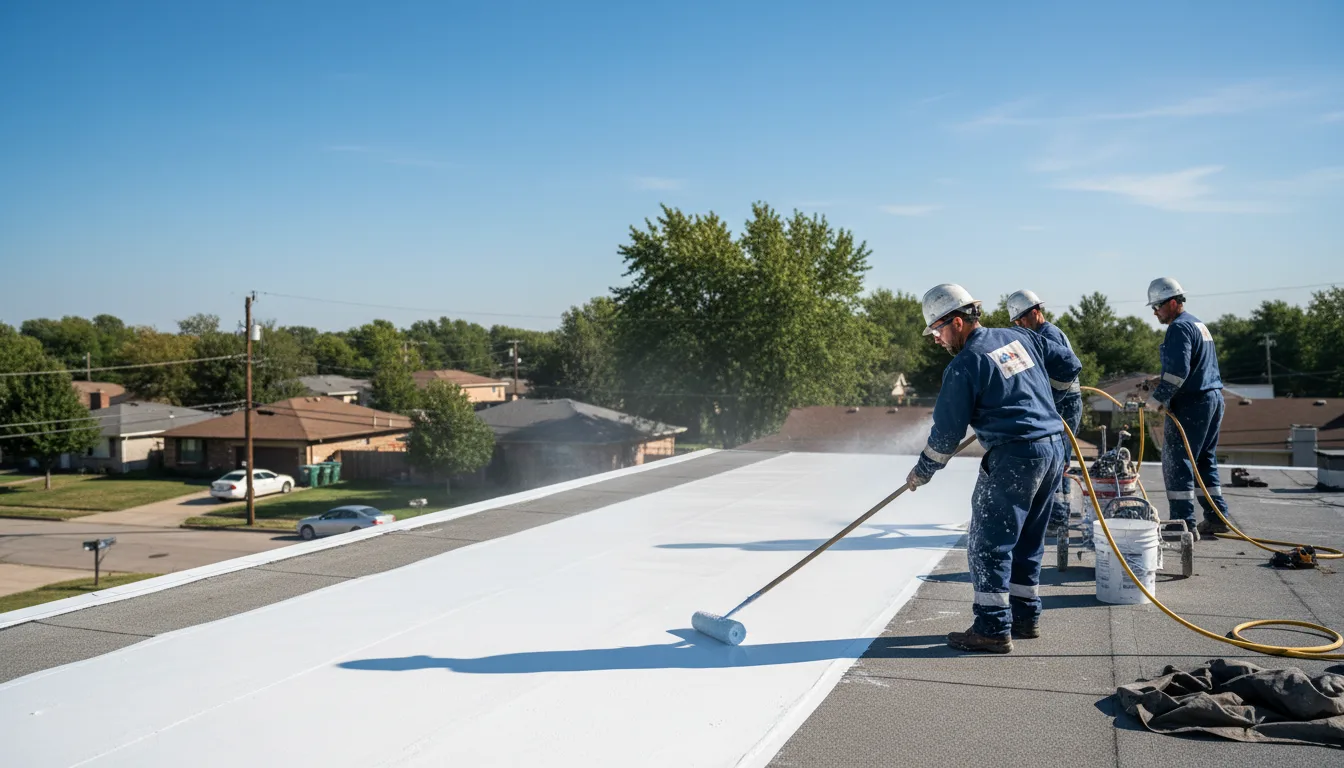 Commercial roof coating in Paoli, IN near me